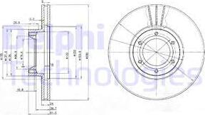 Delphi BG3553 — Tarcza hamulcowa