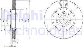 Delphi BG3503 — Tarcza hamulcowa