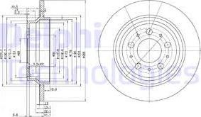 Delphi BG3515 — Tarcza hamulcowa