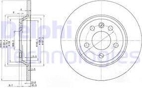 Delphi BG3518 — Tarcza hamulcowa