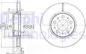 Delphi BG3513 — Tarcza hamulcowa