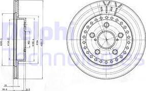 Delphi BG3536 — Tarcza hamulcowa