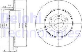 Delphi BG3526 — Tarcza hamulcowa