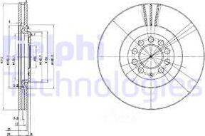 Delphi BG3528 — Tarcza hamulcowa