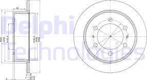Delphi BG3522 — Tarcza hamulcowa
