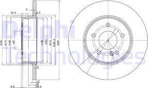 Delphi BG3602 — Tarcza hamulcowa