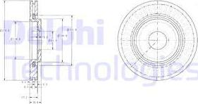 Delphi BG3620C - Tarcza hamulcowa