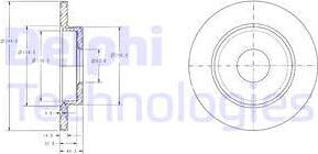 Delphi BG3673C - Tarcza hamulcowa
