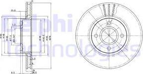 Delphi BG3056 — Tarcza hamulcowa
