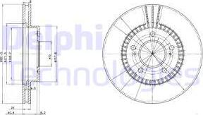 Delphi BG3061 — Tarcza hamulcowa