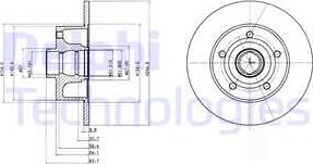 Delphi BG3030 — Tarcza hamulcowa