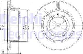 Delphi BG3117 — Tarcza hamulcowa