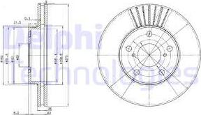 Delphi BG3856 — Tarcza hamulcowa