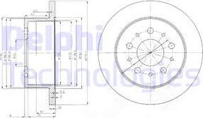 Delphi BG3853 — Tarcza hamulcowa