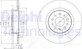 Delphi BG3857 — Tarcza hamulcowa