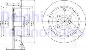Delphi BG3867 — Tarcza hamulcowa