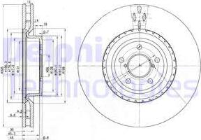 Delphi BG3818 — Tarcza hamulcowa