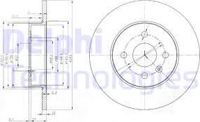 Delphi BG3885C — Tarcza hamulcowa