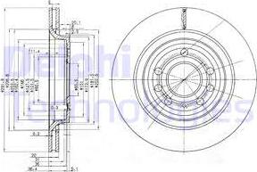 Delphi BG3886C — Tarcza hamulcowa