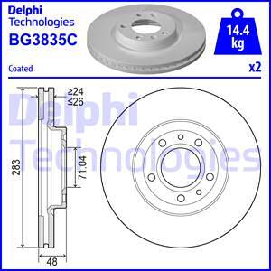 Delphi BG3835C — Tarcza hamulcowa