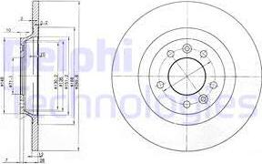 Delphi BG3836 — Tarcza hamulcowa