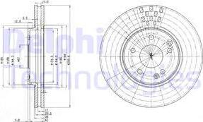 Delphi BG3396 — Tarcza hamulcowa
