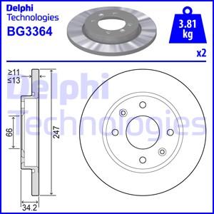 Delphi BG3364 — Tarcza hamulcowa