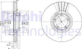 Delphi BG3365 — Tarcza hamulcowa