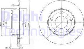 Delphi BG3381 - Tarcza hamulcowa