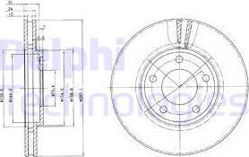 Delphi BG3383 — Tarcza hamulcowa