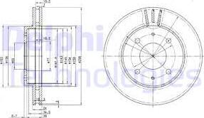 Delphi BG3202 — Tarcza hamulcowa