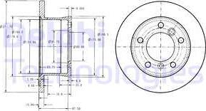Delphi BG3237 - Tarcza hamulcowa