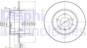 Delphi BG3274 — Tarcza hamulcowa