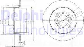 Delphi BG3793 — Tarcza hamulcowa