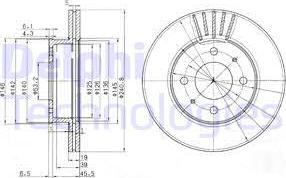 Delphi BG3749 — Tarcza hamulcowa