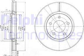 Delphi BG3716 — Tarcza hamulcowa