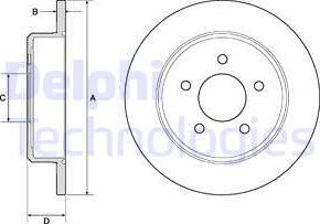 Delphi BG3739 — Tarcza hamulcowa