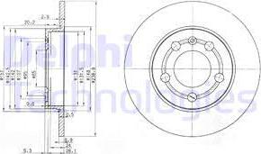 Delphi BG3738 — Tarcza hamulcowa