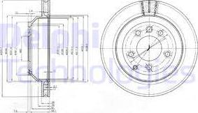 Delphi BG3775-C — Tarcza hamulcowa