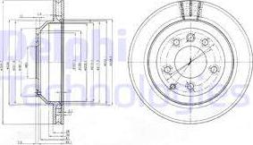 Delphi BG3775-C — Tarcza hamulcowa
