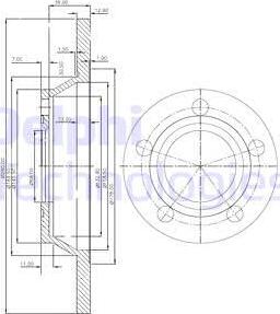 Delphi BG2987 — Tarcza hamulcowa
