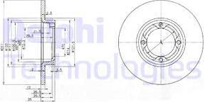 Delphi BG2533 — Tarcza hamulcowa