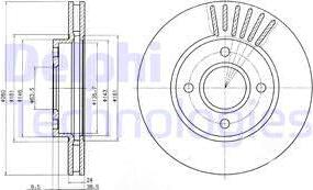Delphi BG2699 — Tarcza hamulcowa