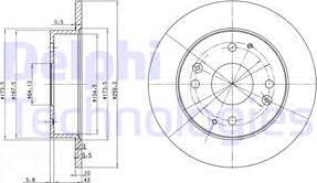 Delphi BG2666 — Tarcza hamulcowa