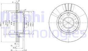Delphi BG2668 — Tarcza hamulcowa