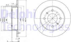 Delphi BG2633 — Tarcza hamulcowa