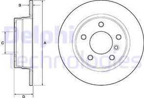Delphi BG2624 — Tarcza hamulcowa