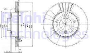 Delphi BG2623C — Tarcza hamulcowa