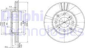 Delphi BG2673 — Tarcza hamulcowa