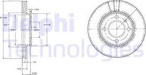 Delphi BG2109 — Tarcza hamulcowa